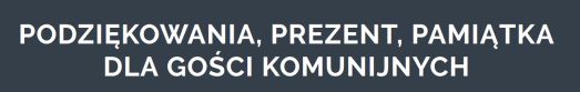 podziękowanie dla gości komunia